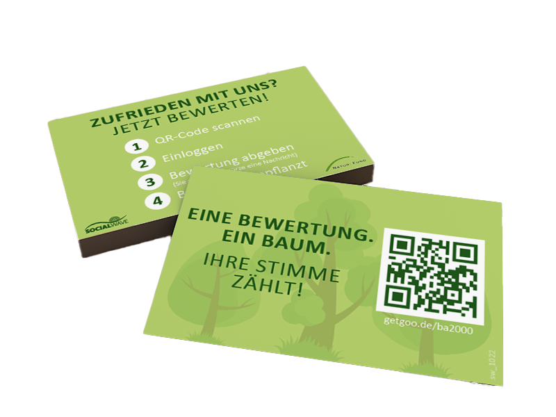 Árboles para reseñas: tarjetas de visita (100)